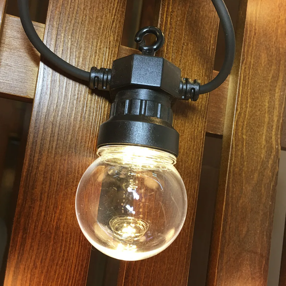 Günstig VNL 42ft G50 Girlande IP65 Led String Lichter Im Freien Wasserdichte Led Clear Globe Ball String Garland Partei Hochzeit Hinterhof Terrasse