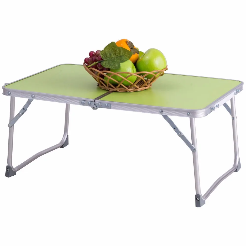 Goplus 5 Colors Portable Mini Folding Laptop Table Car Bed Sofa Office Laptop Notebook Desk Multi Functional Tray Stand HW56298