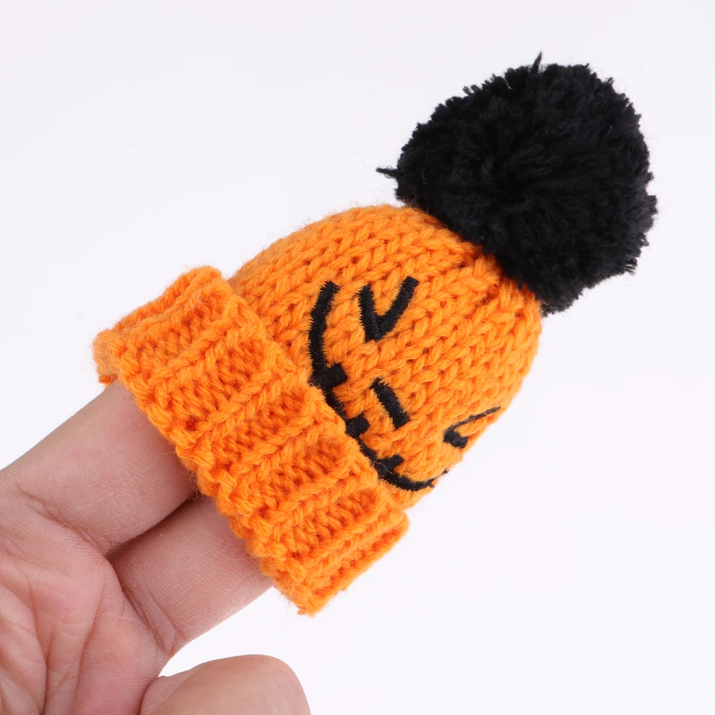 Lovely Knitted Pumpkin Beanie Hat Ski Cap Winter Garment For 12inch Girl Dolls for Kurhn Sweater Clothes Accessories