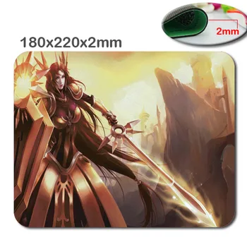 

League of legends leona hd fast printing design of rubber gaming mouse pad size 180 mm * 220 mm * 2 mm for the office