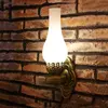 Chinese wall lamp vintage oil wall light bar corridor pub bedroom porch lamp glass retro Cafe dining room iron wall lamp bra ► Photo 1/6
