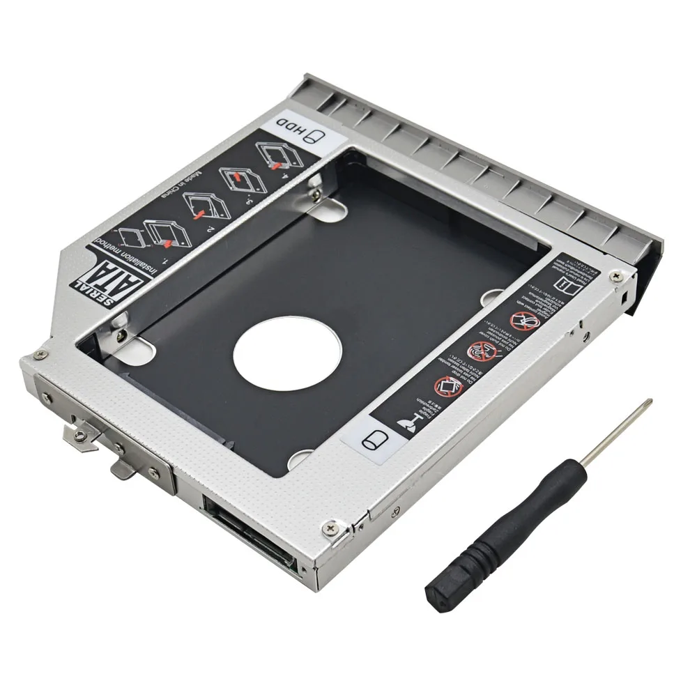 Optibay 2nd HDD Caddy 12,7 мм SATA3.0 для hp EliteBook 8470P 8460W 8460P 8470W для 2,5 ''SSD DVD HDD чехол Корпус CD-ROM адаптер