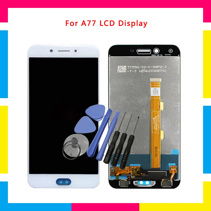 

LCD Display Screen With Touch Screen Digitizer Assembly For Oppo A77 A77T Replacement
