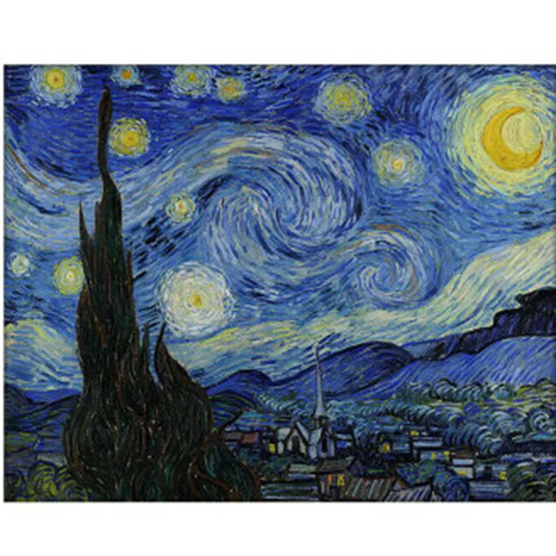 Home Decor 5D DIY Diamond Painting Embroidery Van Gogh Starry Night Cross Stitch kits Abstract Resin Wall Painting Hobby Craft (2)