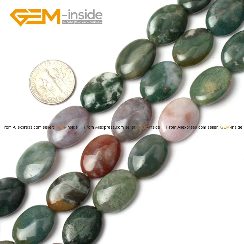 Fashion Oval Indian Agate For Jewelry Making DIY B...