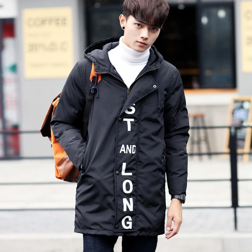 

Men's Winter Coat Male 2016 Parka Long Jacket Men Casual Fashion Patchwork Warm Parka Overcoat Male Canada Winter Jacket