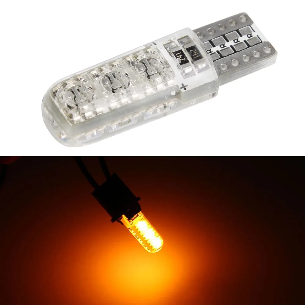 2 шт. RGB T10 W5W светодиодный 194 168 W5W 5050 SMD автомобильный купольный светильник для чтения Автомобильная клиновидная лампа RGB светодиодный светильник с пультом дистанционного управления