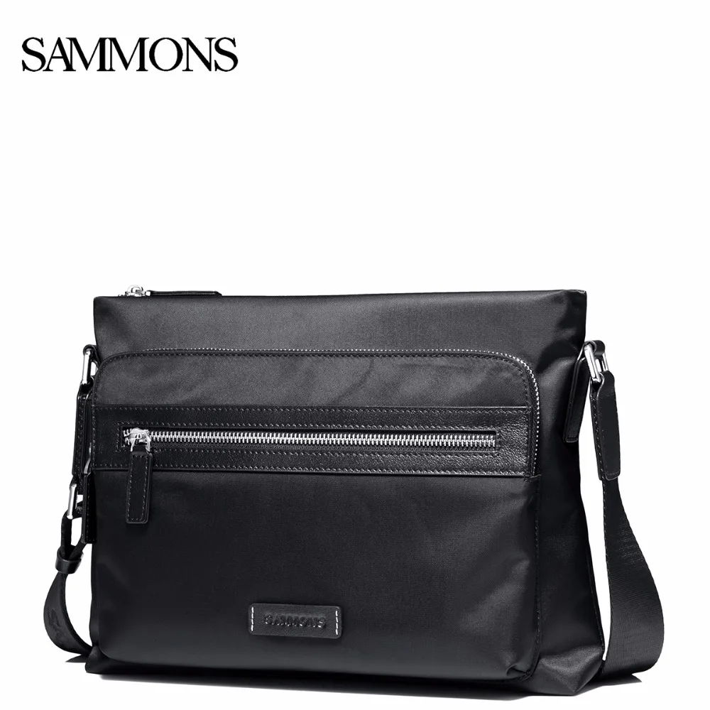 SAMMONS Men's Nylon Messenger Bags Male Casual Crossbody Purse Man
