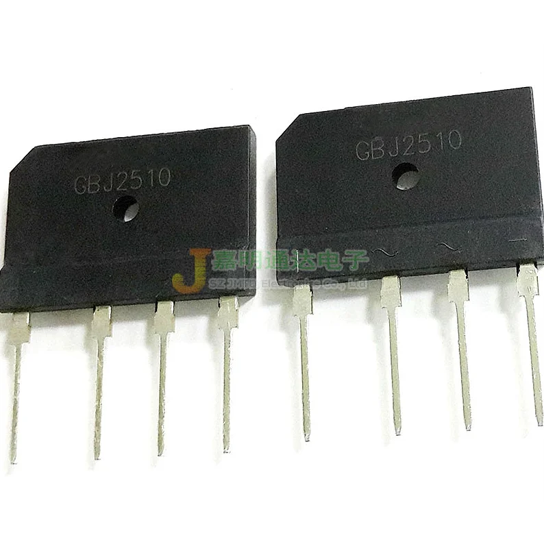 

5pcs GBJ2510 2510 Flat Bridge Rectifier Bridge Stack 1000V 25A