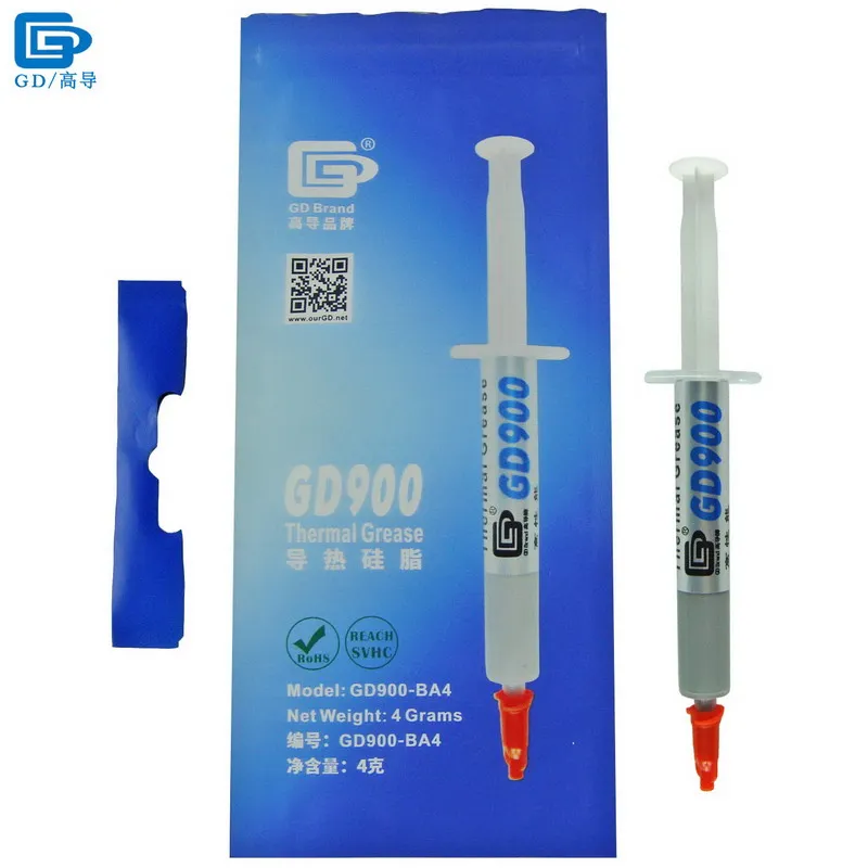 Смазка Теплопроводящая GD900 4/7/30/100/150 г для ЦП LED GPU BA BR BX ST CN|silicon chemical|silicon bonessilicone kettle