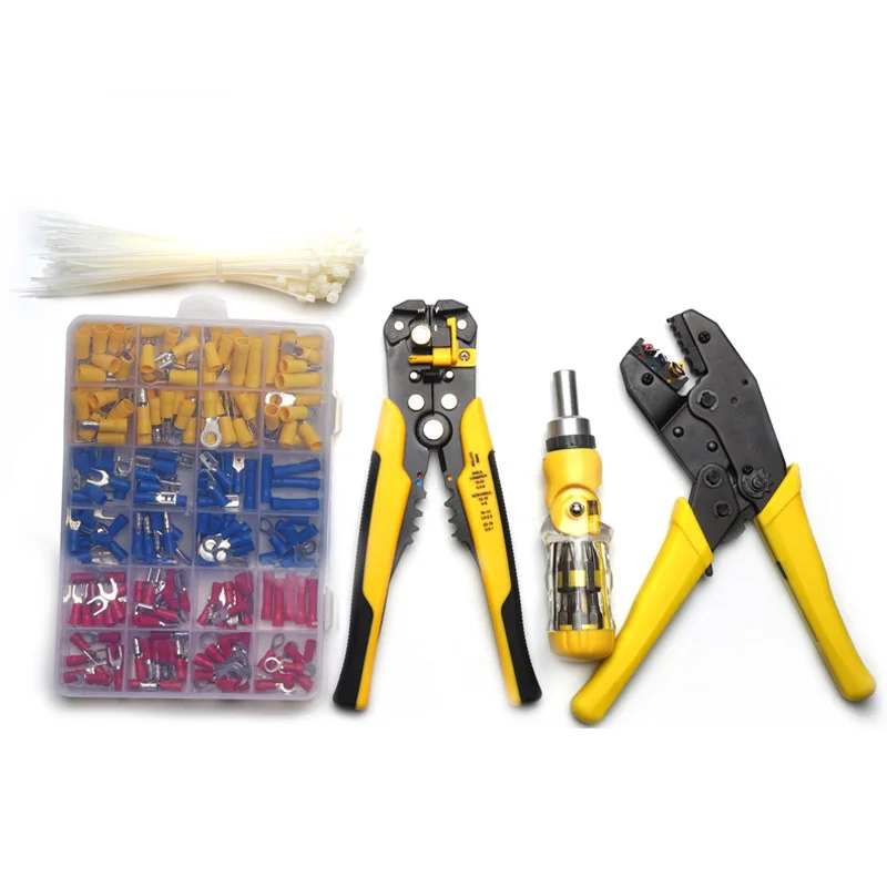 

Wire Cable Tube Crimping Tools Terminal Crimping Tool Set with Tool kit Dropshipping
