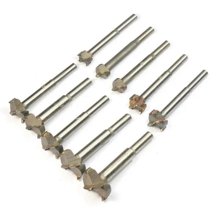 

Woodworking Core Drill Bit TCT Wood Hinge Boring Hole Saw Drill Bit Cutter Set Auger Carbide Tip Kit 14mm to 30mm