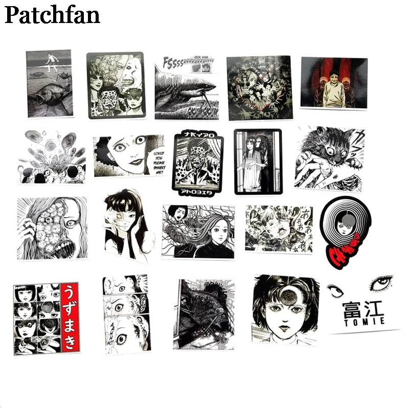 Patchfan 56 шт. Junji Itou Tomie Забавный креативный значок DIY стикер мультяшка стиль для DIY PC настенный телефон Скрапбукинг альбом A2179