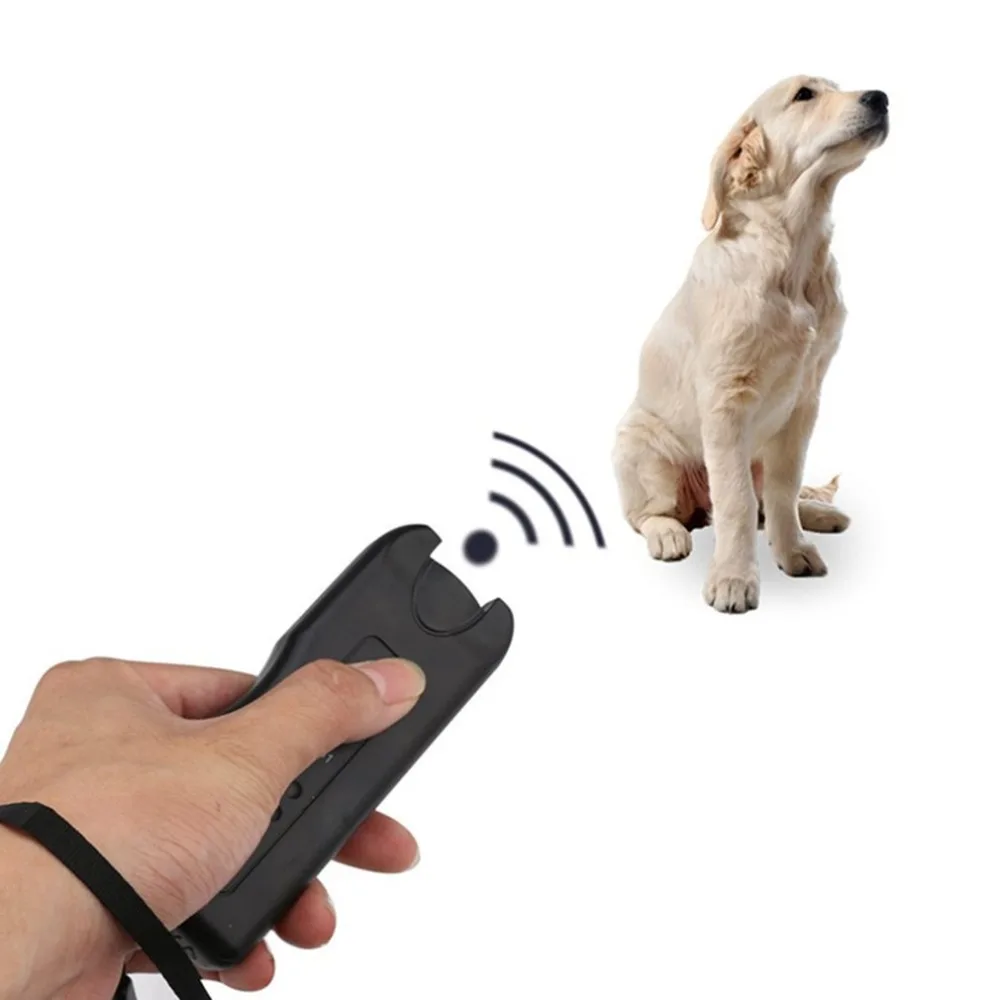 Инфракрасный электронный отпугиватель собак с двойным ультразвуковым Рогом, ультразвуковые тренировочные приспособления для собак на большие расстояния