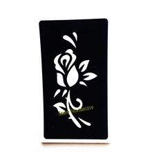 Сексуальные розовые цветочные трафареты для татуировок хной для аэрографа для рисования женщин тела ноги грудь талия искусство татуировки шаблон инструменты