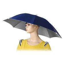 

3 Pcs of (Como 29.5" Diameter Elastic Band Fishing Headwear Umbrella Hat Dark Blue)
