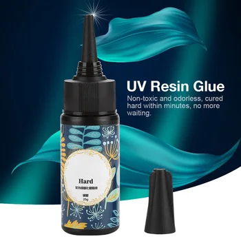 

10-100g Epoxy UV Resin Clear Glue DIY Tools Ultraviolet Curing Solar Cure Sunligh Activated Glue Gel for Jewelry Making