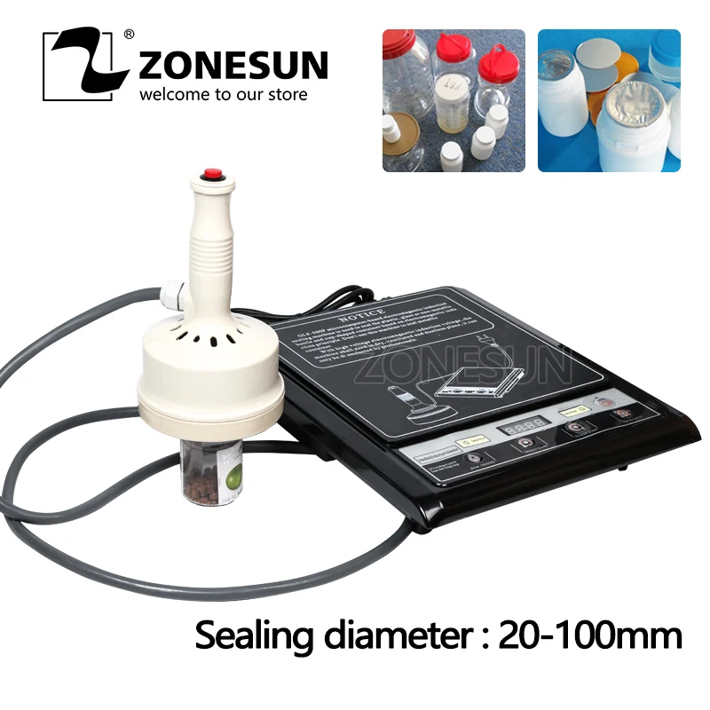 ZONESUN Hand Held Electromagnetic Induction Sealer Bottle Sealing Machine Aluminum Foil Capper Medical Plastic Bottle Cap sealer ZONESUN Hand Held Electromagnetic Induction Sealer Bottle Sealing Machine Aluminum Foil Capper Medical Plastic Bottle Cap sealer