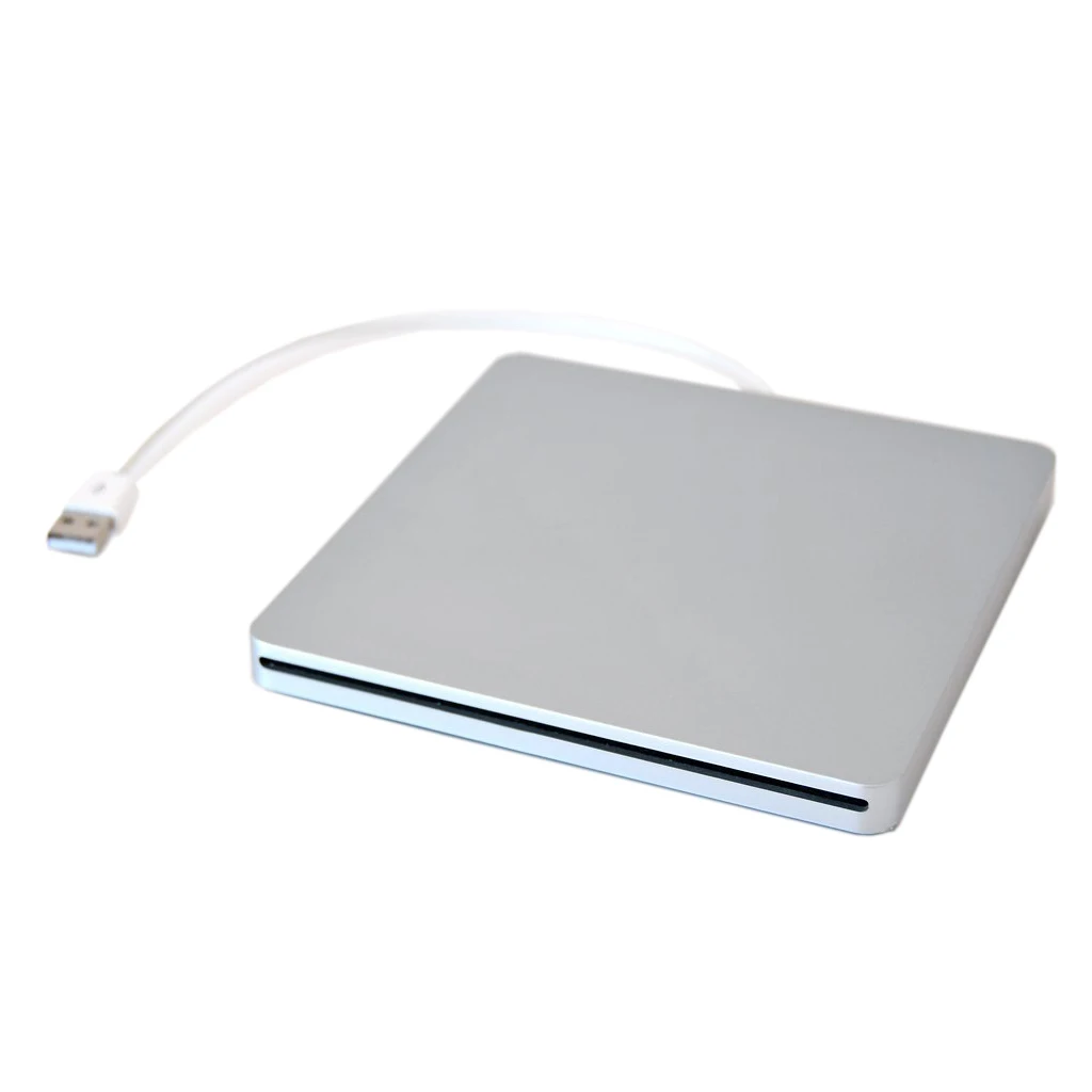 Внешний USB DVD чехол для MacBook Pro SATA жесткий диск DVD супер мульти слот имеет алюминиевый вид серебристый