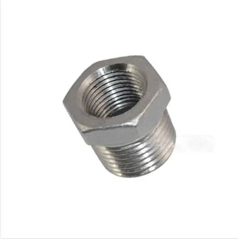 

1/2" Male x 1/4" Female Thread Reducer Bushing Pipe Fitting SS 316 NPT Metal CN