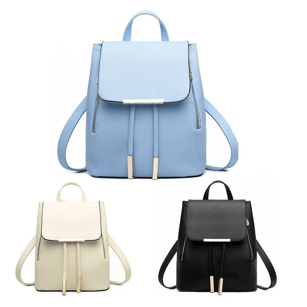

1 PCS Fashion Women Backpack High Quality Youth PU Backpacks for Teenage Travel Shoulder Bag Mochila Feminina H30409
