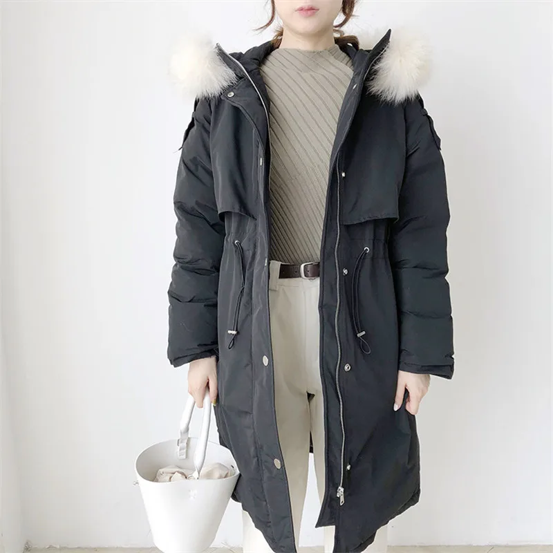 Costume Manteau Matelassé Fourrure Automne D'hiver Et Col Épais Long De Nouvelle 2018 Pain Coton 8nYOPxO