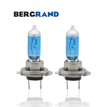 2 шт H7 галогенные лампы 4300 K 12 V 100 W Xenon супер белый жесткий Стекло фар автомобиля замена лампы