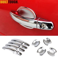 Подходит для Ford Focus 2 Mk2 2005 2006 2007 2008 2009 2010 2011 хромированная дверная ручка Крышка+ чаша крышка отделка молдинг 2в1