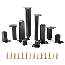 4 шт алюминиевый сплав Регулируемая мебель шкаф диван стол кровать ноги высота(50-300 мм) x38мм ширина с крепежными винтами