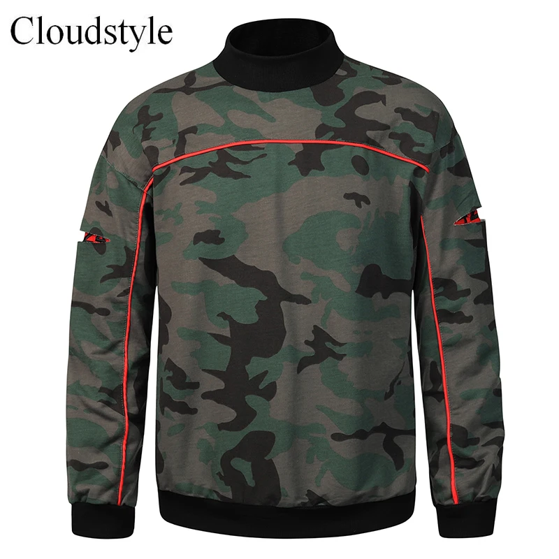 

Cloudstyle New Arrival Sweatshirt Male Streetwear Camouflage Pullover Casual Mens Long Sleeves Sportswear Fashion Sweatshirt
