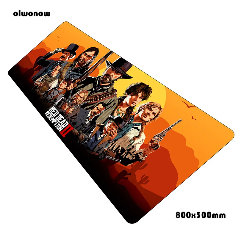 Red dead redemption 2 коврик для мыши 800x300x2 мм милый коврик для компьютерной мыши игровые аксессуары популярный коврик для мыши клавиатура pc gamer - Цвет: Size 800x300x2mm