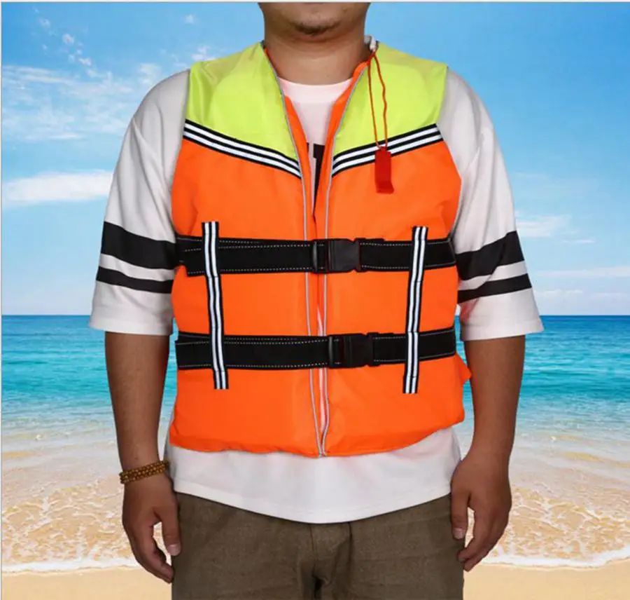 Взрослых Регулируемый профессиональной жизни куртка с Свистки для Сёрфинг Водные виды спорта
