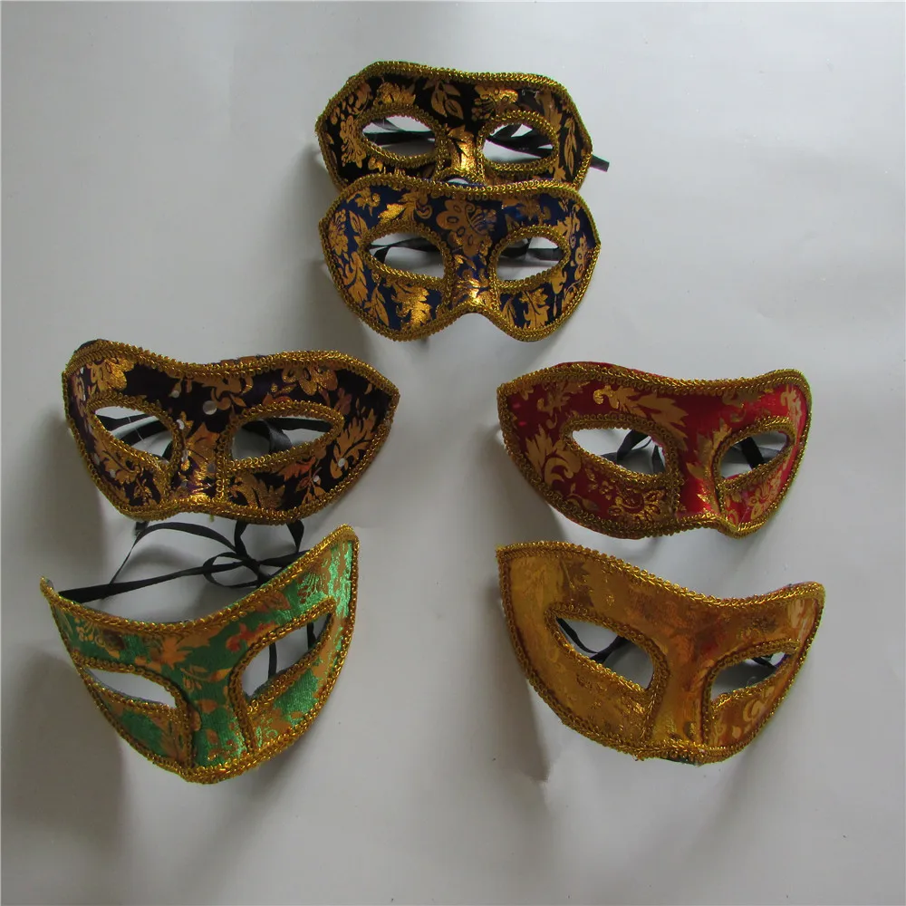 Halloween Party Mask Masquerade Masks Pattern Women Men Half Face Mask