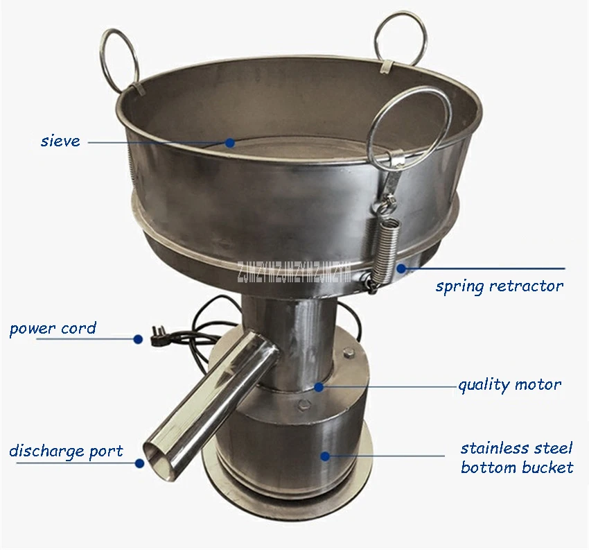 Нержавеющая сталь вибрационное посевочное устройство Диаметр 30 см электрическим током ситовая машина 140 W установка для просеивания порошка 110 V/220 V
