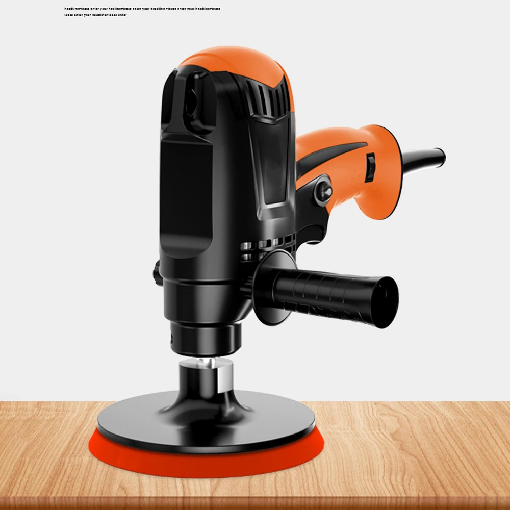 980W Car Polishing Machine Six Gears Adjustable Speed Car Electric Polisher Grinder Machine Polisher Power Tool