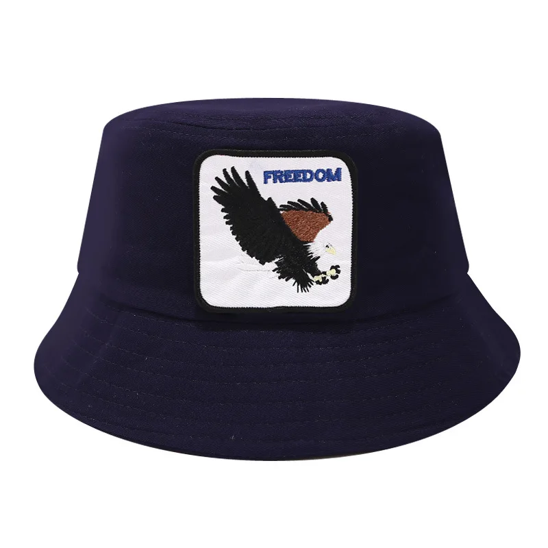 Панама, шляпа-Панама Для мужчин Для женщин летняя кепка с покрывалом логотип животного с плоским верхом Плавательная шапочка Боб шляпа в стиле «хип-хоп» без полей для мужчин, рыбалка, рыбак шляпа - Цвет: Freedom1