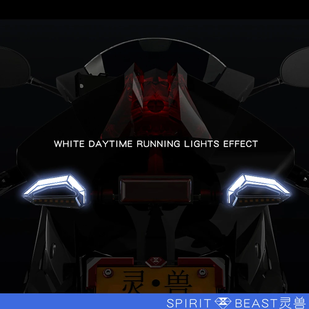 SPIRIT BEAST мигающий светодиодный светильник для мотоцикла для kawasaki ninja 250r honda steed cbr1100xx triumph bonneville s1000xr