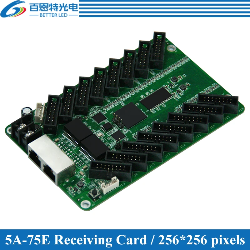 

5A-75E Synchronous Full Color LED Display Receiving Card with 16*HUB75 port Support 1/32 Scan