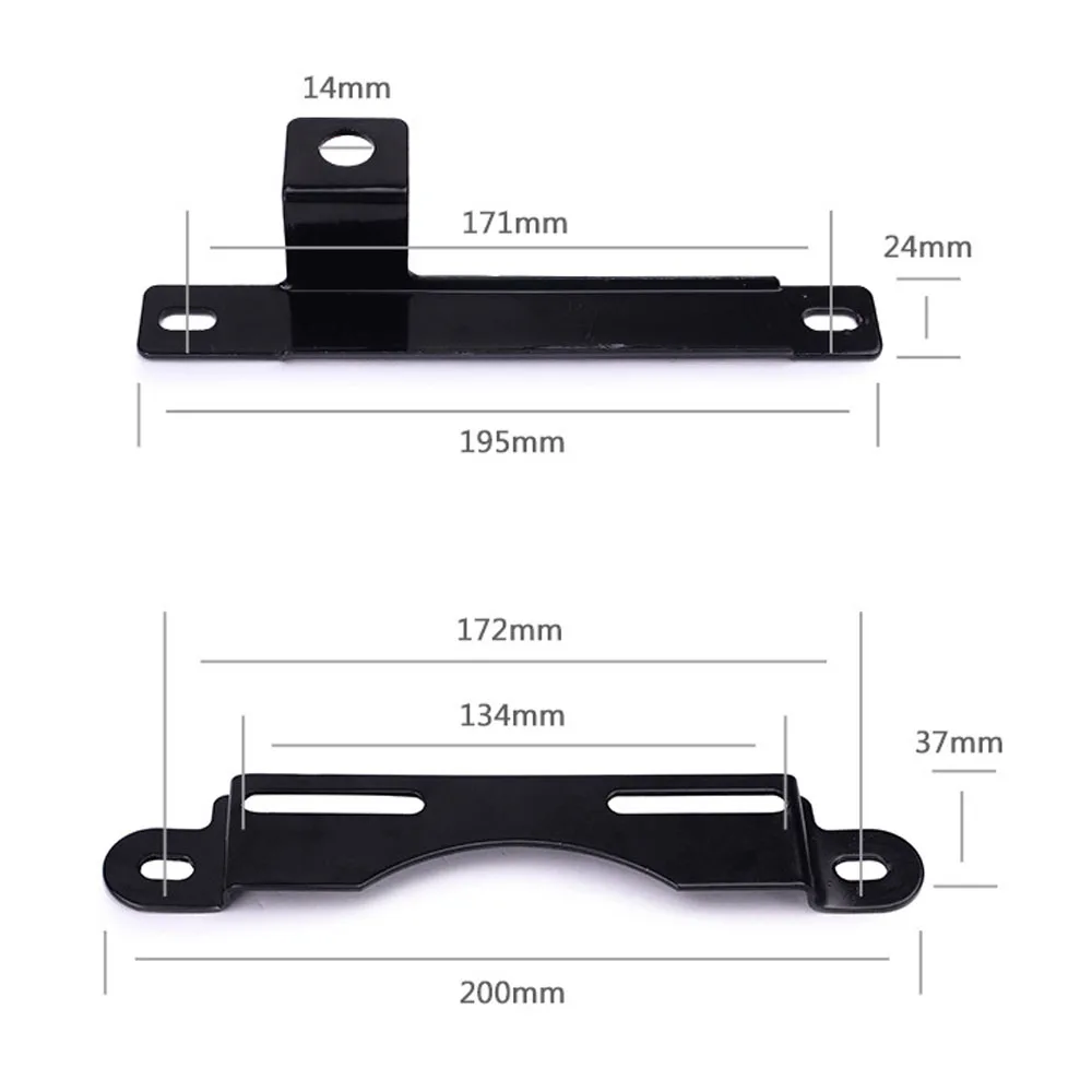 Держатель регистрационного номера измененные Аксессуары для мотоцикла передний задний Кронштейн номерного знака мото сталь толще номер фиксированная рамка