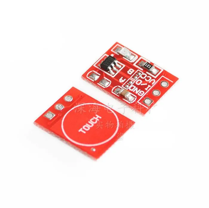 

2pcs Ttp223 touch button module self-locking point capacitive switch single-channel modified microwave radar sensor module
