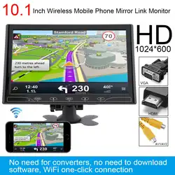 10,1 дюймов HD ips 1024*600 TFT ЖК дисплей Универсальный подголовник для автомобильного сидения мониторы Поддержка HDMI/VGA/AV/беспроводной мобильный