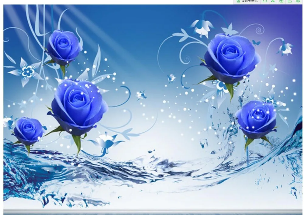 3D Wallpaper Hd Blue Rose - 3d Painting Wallpapers Group 64 / If you're