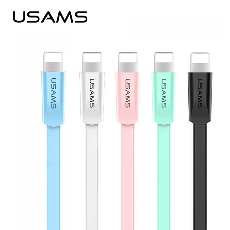USAMS USB зарядное устройство кабель для передачи данных iPhone X Xs XR MAX Быстрая зарядка