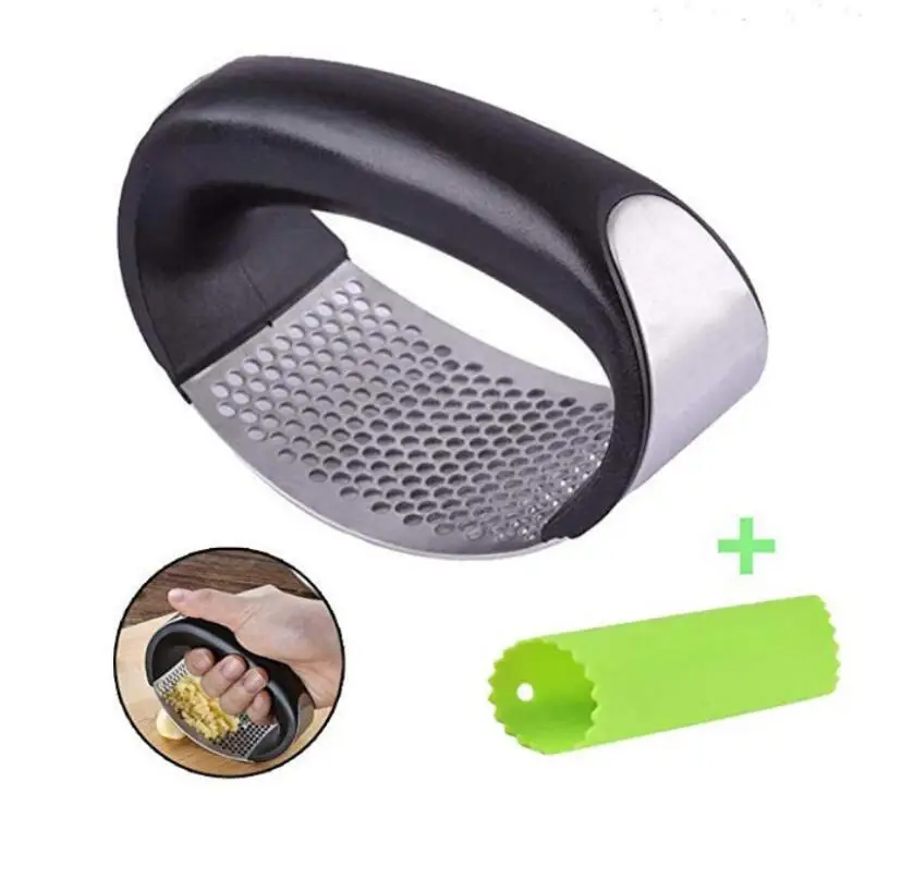 

Garlic Press Stainless Steel Garlic chopper Crusher Kitchen Vegetable Garlic Squeezer Masher long handle Mincer Kitchen Gadget