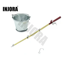 Mini Bucket Fishing Rod Tools Accessories for 1:10 RC Rock Crawler Axial SCX10 90046 Wraith Yeti RC4WD D90 D110 Traxxas TRX-4