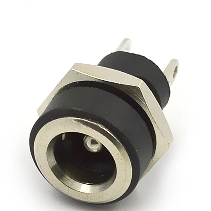 10pcs 200pcs Dc Power Supply Female DC Connector Straight With a Nut