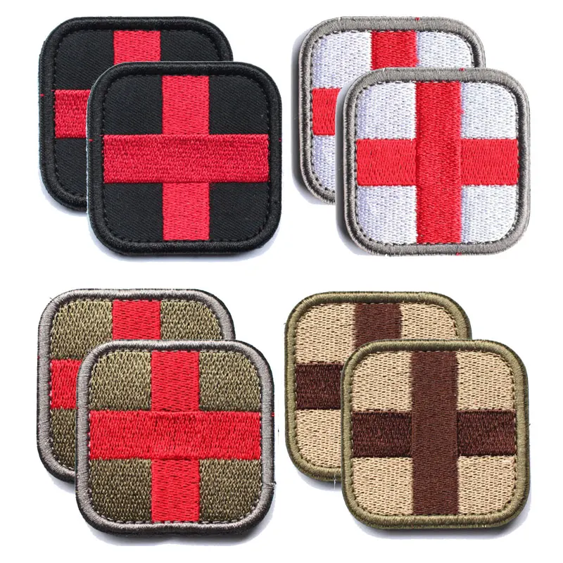 Bundle 8 pieces Military medical Cross Patches each for two Exquisitely