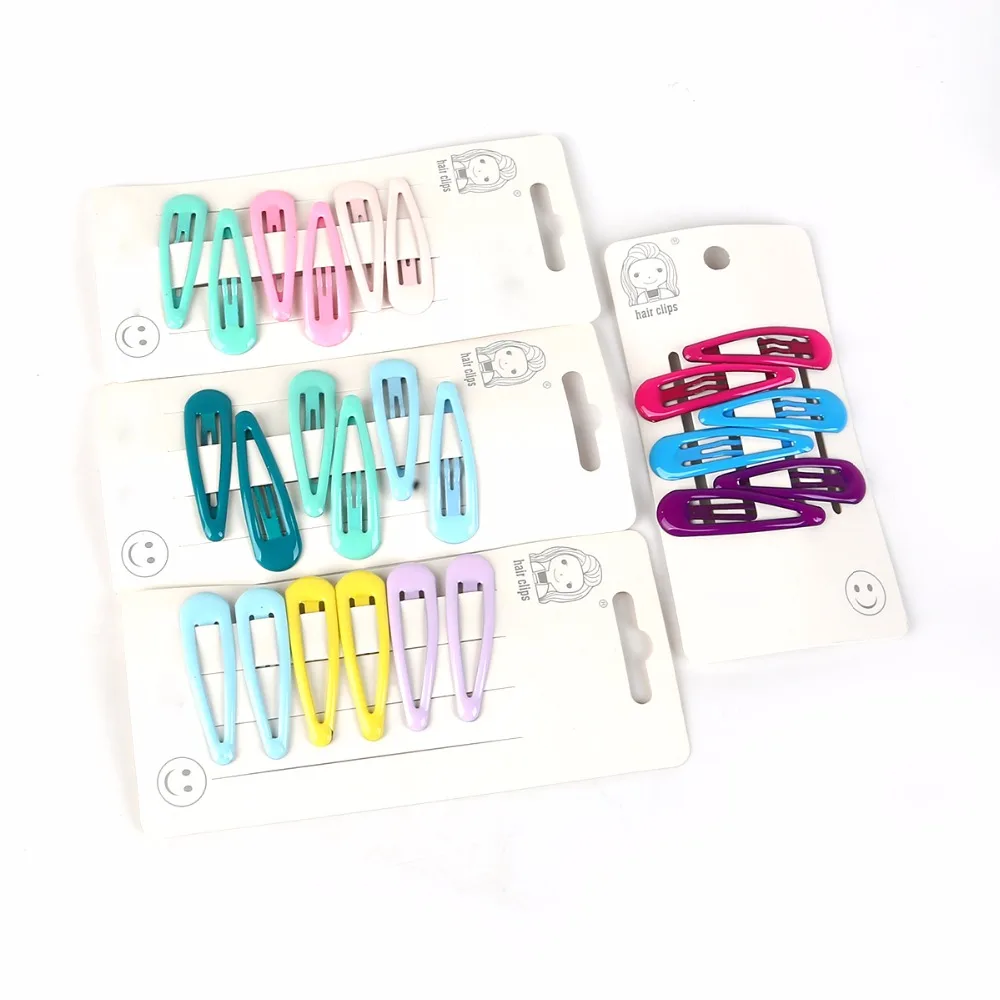 

New 6pcs/lot Korean candy color water hairpin clip BB clip hair clip color mixing suit Fashion girls hair accessories