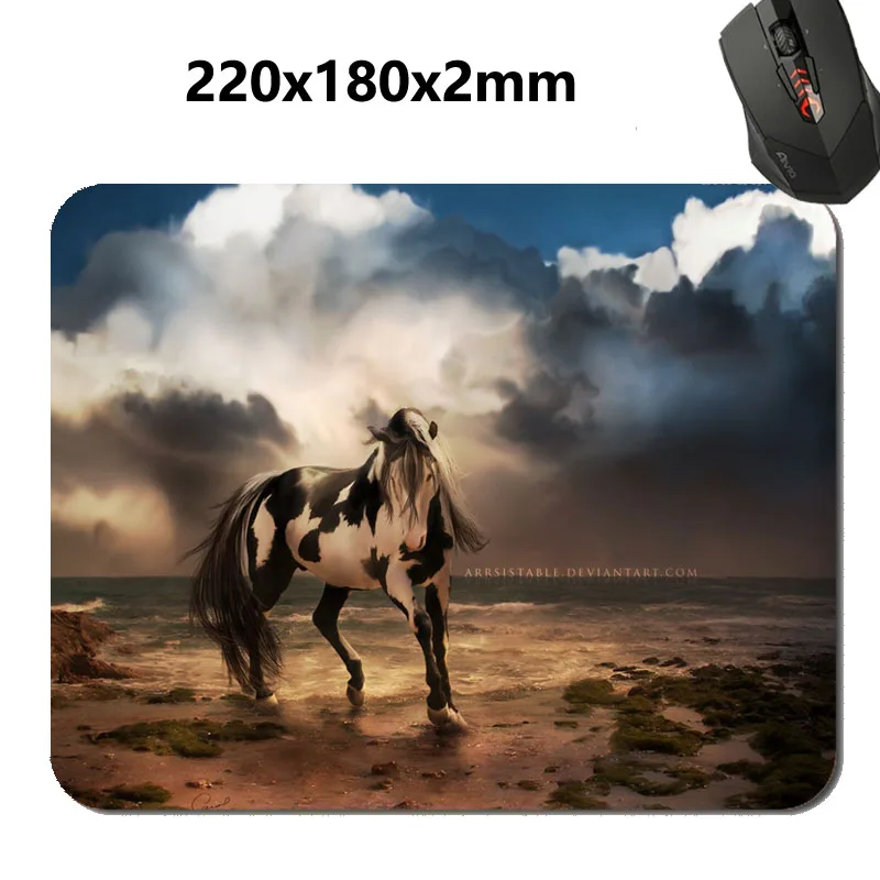 

Mairuige Custom Rectangle Mousepad The Painted Pony Mouse Pad Oblong Desktop Mousepad Rectangle Non-Slip Gaming Mouse Pads 9...