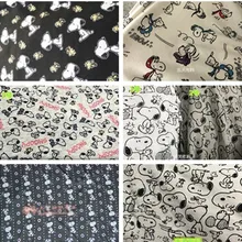 Мультяшный щенок вязанная хлопковая ткань для шитья «сделай сам» Лоскутная работа одежда для родителей и детей, детская одежда постельные принадлежности